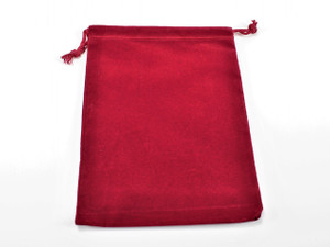 Chessex - dice bag - suedecloth velour red large