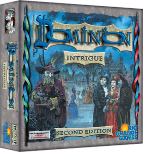 Gray box featuring title and cover art with masked patrons at a party, one poisoning wine Gray box featuring title and cover art with masked patrons at a party, one poisoning wine
