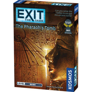 game box featuring series and instalment title and cover image of ancient Egyptian ruins and a mask