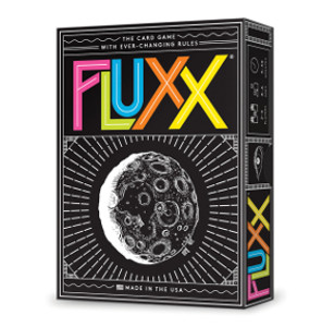 Board game box featuring game title and a moon illustration.