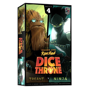 Game cover featuring playable characters, treant and ninja