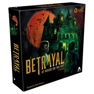 An image of the game box featuring game title and a haunted house with a group of explorers.