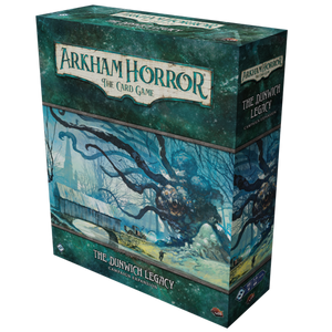 Board game box featuring game title and illustration of eldritch monster. Board game box featuring game title and illustration of eldritch monster.