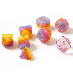 8 polyhedral dice