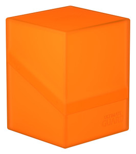 Closed ultimate guard boulder deck box in the color poppy topaz.