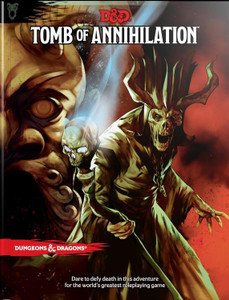D&D book cover featuring a terrifying lich and a strange horned idol in the background. D&D book cover featuring a terrifying lich and a strange horned idol in the background.