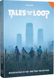 RPG book cover featuring an image of four kids wielding various makeshift weapons in a open field with three ominous industrial towers in the background looming over the skyline. RPG book cover featuring an image of four kids wielding various makeshift weapons in a open field with three ominous industrial towers in the background looming over the skyline.