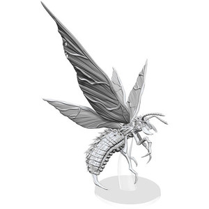 An unpainted Hellwasp miniature with its wings spread out and flying with a white background. An unpainted Hellwasp miniature with its wings spread out and flying with a white background.
