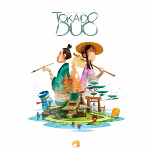 Bard game box featuring game title and an illustration of a small Japanese isle and two characters.