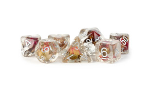 Metallic Dice Games - 7 Set RPG Dice - Resin - Rose Metallic Dice Games - 7 Set RPG Dice - Resin - Rose