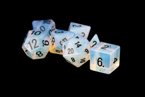 Metallic Dice Games - 7 Set RPG Dice - Stone - Opalite Metallic Dice Games - 7 Set RPG Dice - Stone - Opalite