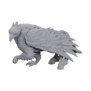 A grey-primed figurine of a hippogriff: a creature similar to the half eagle half lion griffon - but, instead of a lion's lower half, it has a horse's. A grey-primed figurine of a hippogriff: a creature similar to the half eagle half lion griffon - but, instead of a lion's lower half, it has a horse's.