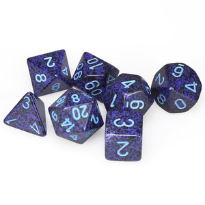Chessex Dice - 7 Set RPG - 25307 - speckled cobalt Chessex Dice - 7 Set RPG - 25307 - speckled cobalt