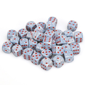 Chessex Dice - 36 Set of d6 dice block - 25900 - speckled air