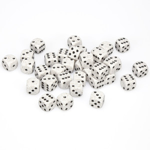 Chessex Dice - 36 Set of d6 dice block - 25911 - speckled arctic camo