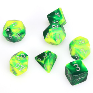 Chessex Dice - 7 Set RPG - 26454
- gemini green yellow Chessex Dice - 7 Set RPG - 26454
- gemini green yellow