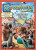 Board game titled "Carcassonne: Under the Big Top" at the top of the box in medieval font.  The art below features a ringmaster inviting the viewer into the circus. Behind him is a large bigtop tent, and a bear, elephant and seal doing tricks, and three acrobats making a pyramid.