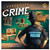 Board game box featuring game title and a police officer standing before a crime board