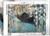 A Eurographics puzzle of the painting "The Grand Canal of Venice (Blue Venice)" by Edouard Manet.  The impressionist style loosely shapes a gondola floating atop a glittering canal.  Blue and white striped poles flank the boat on either side as a man rests his push-pole on the back and drifts between Venice's buildings.