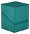 Closed ultimate guard boulder deck box in the color malachite.