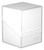 Closed ultimate guard boulder deck box in the color frosted.