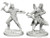 Two unpainted Male Human Ranger miniatures on a white background.
