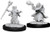Two unpainted Male Gnome Wizard miniatures on a white background.