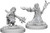 Two unpainted Female Gnome Wizard miniatures on a white background.
