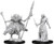 Two unpainted Ghoul miniatures on a white background.