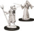 Two unpainted Mae Elf Wizard miniatures on a white background.
