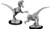 Two unpainted Raptor miniatures on a white background. Two unpainted Raptor miniatures on a white background.