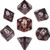 Metallic Dice Games - 7 Set RPG Dice - Acrylic - Mini Ethereal Black