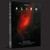 An RPG box set titled "Alien RPG: Heart of Darkness" in the futuristic font characteristic to the Alien series at the top.  The cover art below it is a wash of primarily red and black.  The piece is a combination of a Xenomorph's head on the lower half of the image that transforms into an event horizon of glowing gases circling a black hole.  Silhouetted by the light is a space station vaguely shaped like a spinning top. An RPG box set titled "Alien RPG: Heart of Darkness" in the futuristic font characteristic to the Alien series at the top.  The cover art below it is a wash of primarily red and black.  The piece is a combination of a Xenomorph's head on the lower half of the image that transforms into an event horizon of glowing gases circling a black hole.  Silhouetted by the light is a space station vaguely shaped like a spinning top.