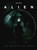 An RPG book titled "Alien RPG Core Rulebook" in a white font characteristic to the series.  The art below is shrouded in shadow and depicts a human in astronaut gear standing before a corridor.  Behind them, artfully posed in a circle to highlight their striking silhouette, is a Xenomorph:  A long, spiny creature with a tail about the same length as their body and an elongated head.    Their skin is reflective like glass on their cranium and rubber on their body, and is entirely black.  From their back extend four fungus-like protrusions, and fog gathers around both figures.  Just above the astronaut's helmet is a bright, white light.