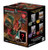A mystery box titled "Dungeons & Dragons - Mystery Dice Cups" in the upper left hand corner.  Below is artwork of a red dragon with a black, green, and blue dragon's heads also attached to the same body - all of whom are hunkered over a great horde of gold.  In the bottom right corner is a silhouette of a mini glass and a mini dice set with a red question mark atop it.  On the right side of the box are four possible bases you can get for the glass inside. A mystery box titled "Dungeons & Dragons - Mystery Dice Cups" in the upper left hand corner.  Below is artwork of a red dragon with a black, green, and blue dragon's heads also attached to the same body - all of whom are hunkered over a great horde of gold.  In the bottom right corner is a silhouette of a mini glass and a mini dice set with a red question mark atop it.  On the right side of the box are four possible bases you can get for the glass inside.