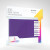 A set of 100 purple, opaque card sleeves.