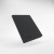 A black, hard-cover, cloth card binder with a zip-up closure. A black, hard-cover, cloth card binder with a zip-up closure.