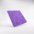 A purple, hard-cover, cloth card binder with a zip-up closure. A purple, hard-cover, cloth card binder with a zip-up closure.