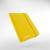 A yellow soft-cover card binder with an elastic band closure. A yellow soft-cover card binder with an elastic band closure.