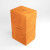 A very tall, orange cloth deck box.