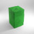 A tall, green cloth TCG card deck box.