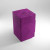 A tall, purple cloth TCG card deck box.