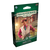 An LCG preconstructed deck titled “Arkham Horror: The Card Game  - Andre Patel Investigator Deck” at the top and bottom of the cover.  Bracketing the top and bottom are green rectangles textured like crushed velvet.  A painting in the center depicts a man with a dapper straw hat, pale skin, curled mustache, red button down, and cream vest.  He holds a decorative cane across his shoulder.