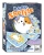 A board game titled "Boop Shuffle" across the top of the cover in blue and orange, bubbly font.  The art below features a cartoon orange and white cat smiling happily above a flying spread of cards with similar cats, some of which featuring different coat patterns.  The background is blue on both the box and the cards, with little fish skeletons and paw prints in a slightly lighter pattern.