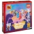 A board game titled “LEGO Ninjago: Destiny’s Bounty Adventures” across the right side and bottom of the box.  The art features a LEGO scene on a ship in which four characters dressed in fantastical ninja garb of four different colors and brandishing different weapons against an encroaching silhouette of various menacing figures.
