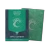 A set of card sleeves titled 'Dragon Shield: Simic Combine - Guildpact Series' across the top and bottom.  The cover features a light green tree emblem in a green tapestry atop a dark blue background.  To the side is an example sleeve: green, with the same tree emblem in the center.
