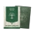 A set of card sleeves titled 'Dragon Shield: Selesnya Conclave - Guildpact Series' across the top and bottom.  The cover features a silver tree emblem in a green tapestry atop a white background.  To the side is an example sleeve: green, with the same tree emblem in the center.