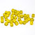 Chessex Dice - 36 Set of d6 dice block - 25802 - opaque yellow with black