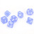 Chessex Dice - 7 Set RPG - 27406 - frosted blue with white