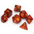 Chessex Dice - 7 Set RPG - 27414 - scarab scarlet with gold